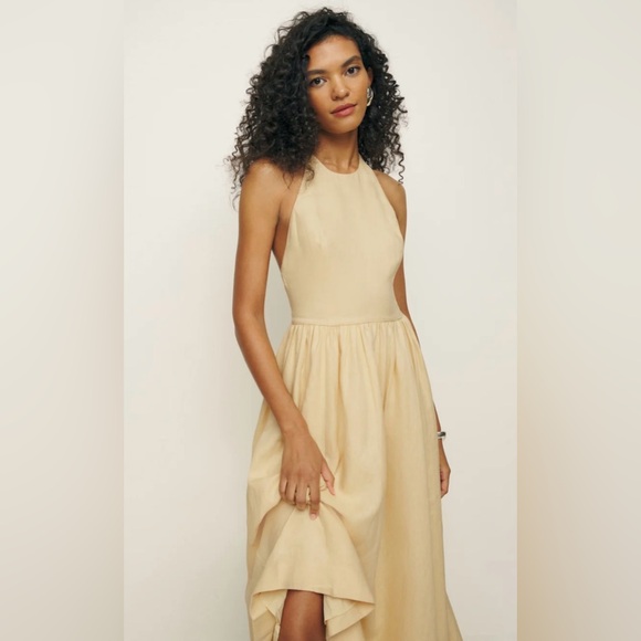 Reformation Percy Linen Dress- NWT - Picture 3 of 10